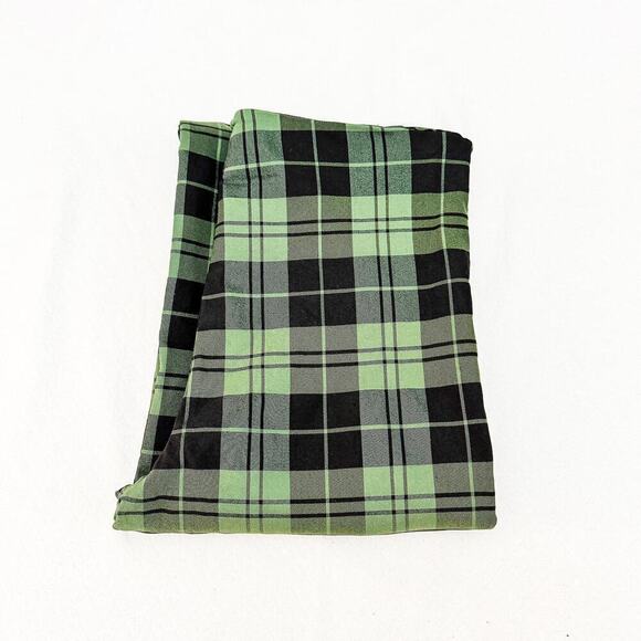Princess Polly Plaid Patterned V-Cut Waist Green Checkered Flare Pant Size 12 - Picture 1 of 8